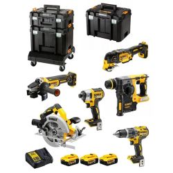 Instrumentu komplekts akumulatora dewalt dck685p3t-qw 3x5ah
